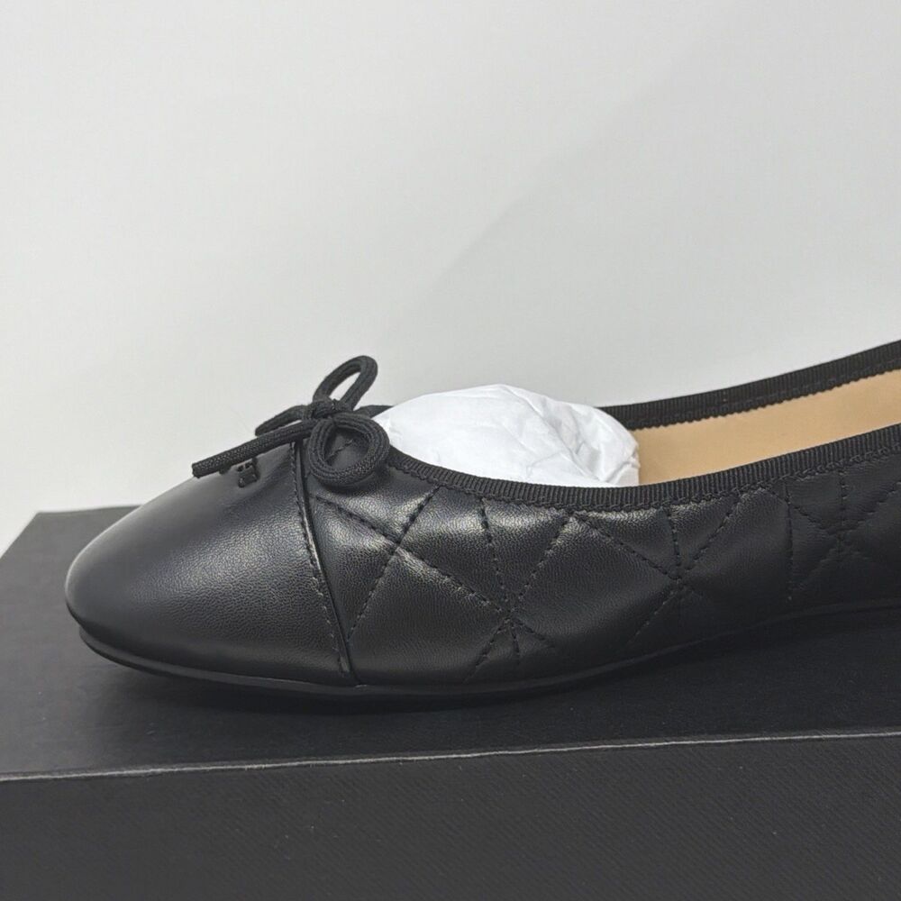 NIB Coach Allyson Quilted Ballet Flats Black Leather Women’s Size 10B AUTH - Picture 10 of 16